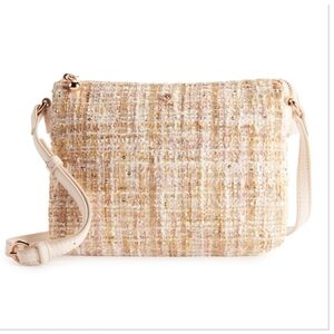 LC Lauren Conrad Candide Tweed Crossbody